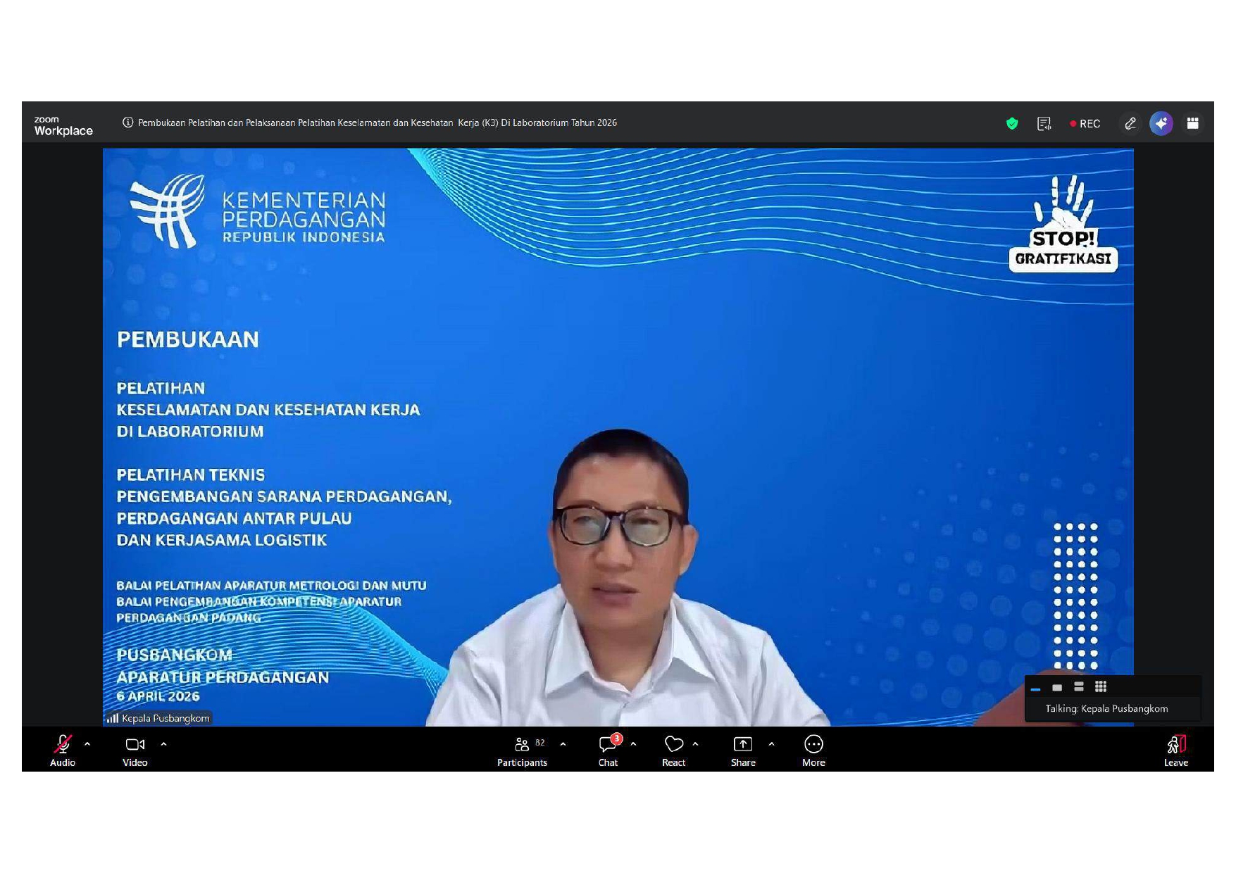 Pelatihan Teknis Pengembangan Sarana Perdagangan, Perdagangan Antar Pulau Dan Kerjasama Logistik Resmi Dibuka Secara Daring