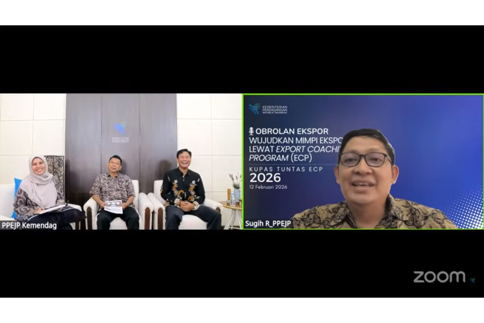 Obrolan Ekspor “Wujudkan Mimpi Ekspor Lewat Export Coaching Program (ECP)”