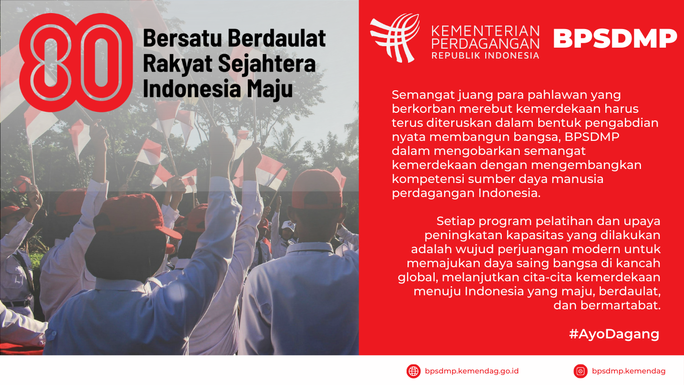 BPSDMP Mengucapkan Dirgahayu RI Ke-80